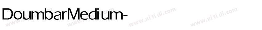 Doumbar Medium字体转换